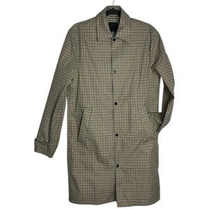 H&M Plaid Check Trench Raincoat. Men’s 34R (S) Unisex